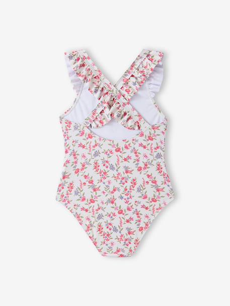 Swimsuit with frills multicoloured 