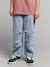 Denim parachute trousers bleached denim 