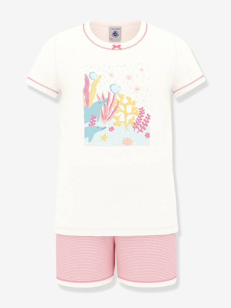 Girl's short pyjamas white 