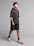 Set of short sweatshirt with short sleeves anthracite 