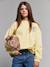 Boy's 'Just Chill' sweatshirt pale yellow 