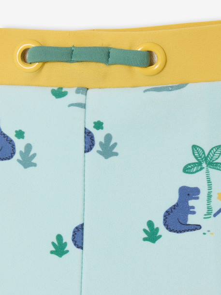 Dino baby swimsuit turquoise 