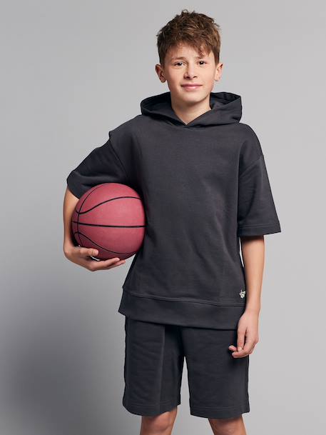 Set of short sweatshirt with short sleeves anthracite 