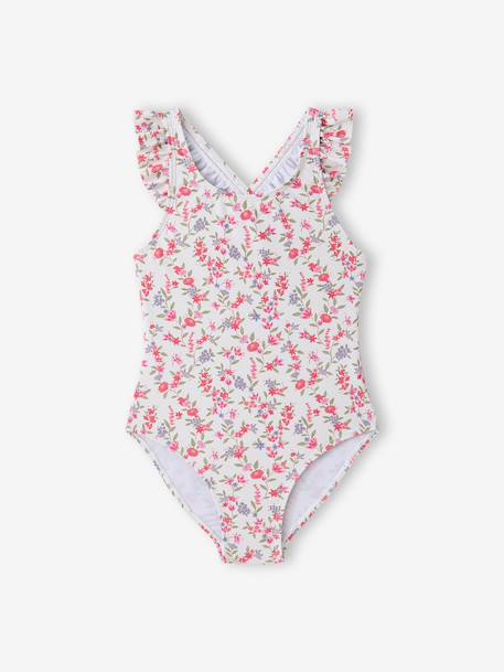 Swimsuit with frills multicoloured 