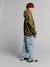 Denim parachute trousers bleached denim 