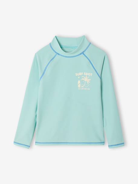 Boys' long-sleeved UV protection Surf t-shirt turquoise 