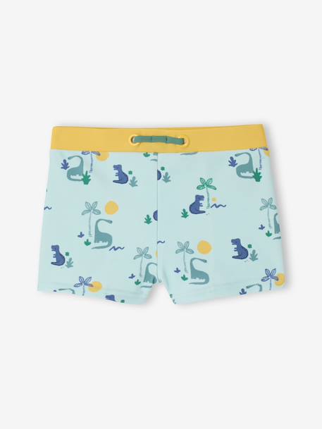 Dino baby swimsuit turquoise 