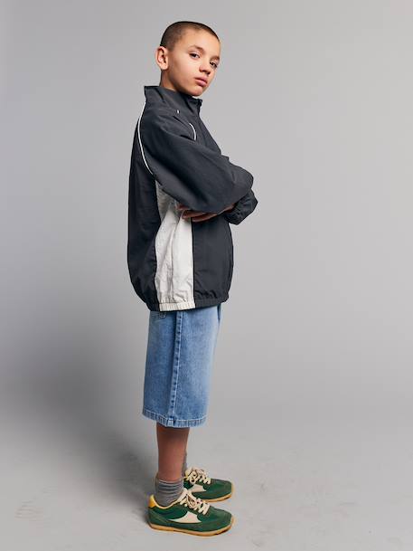 Long denim bermuda shorts double stone 
