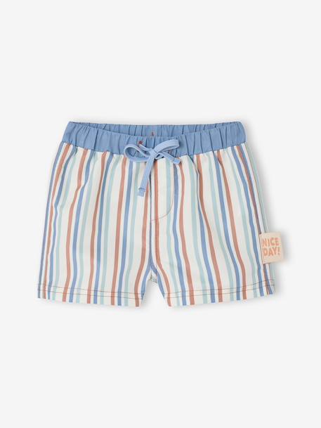 UV protective baby swimwear set grey blue 
