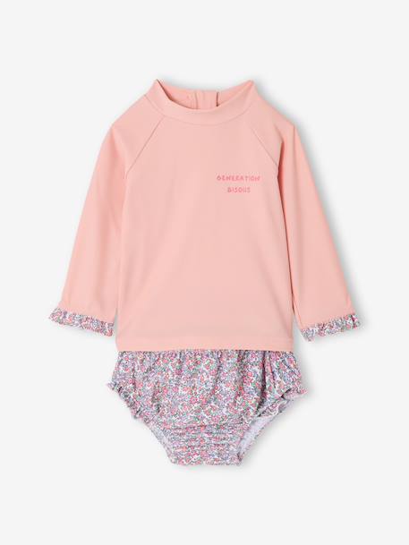 UV-resistant 2-piece swimsuit pale pink 
