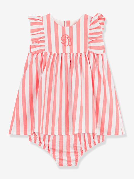 Set of sleeveless dress and bloomer for babies apricot 