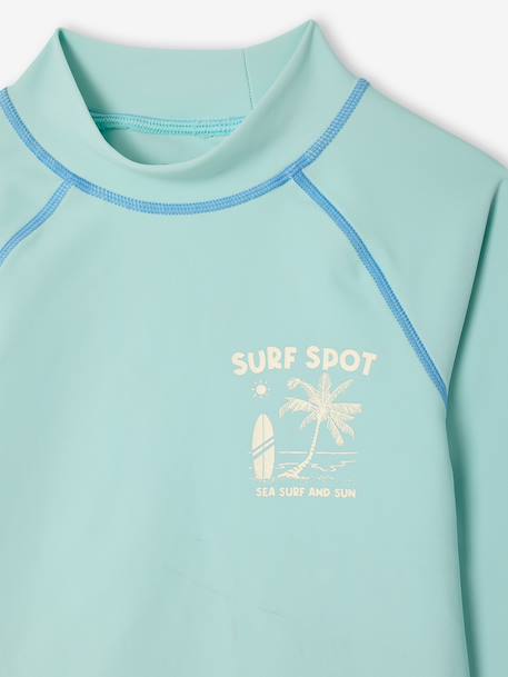Boys' long-sleeved UV protection Surf t-shirt turquoise 