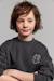 Round-neck oversized sweatshirt for boys anthracite 