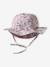 Floral print cotton baby bucket hat ecru 