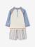 UV protective baby swimwear set grey blue 