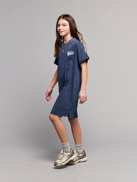 T-shirt dress navy blue 