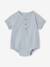 Baby boys' short-sleeved bodysuit sky blue 