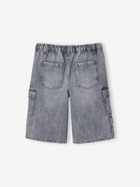 Skater Shorts, JONEN bleached denim+denim grey 