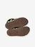 Boys' leather touch-fastening sandals khaki 