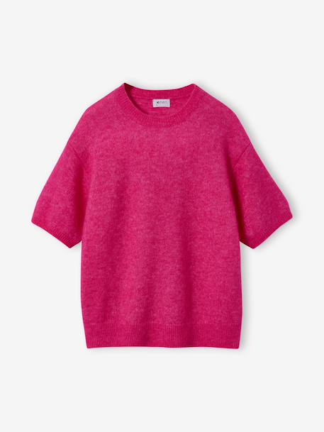 Girl's short-sleeved jumper JONEN lilac+rose 