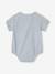 Baby boys' short-sleeved bodysuit sky blue 