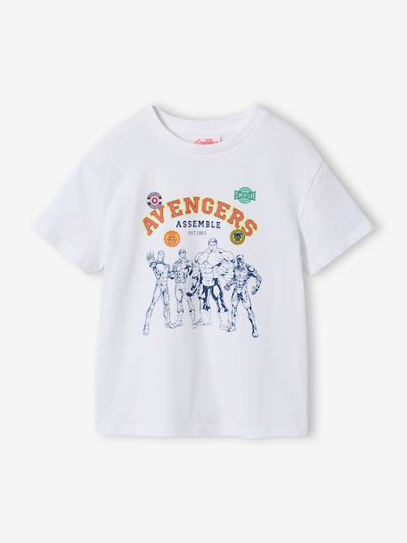 Boys' short-sleeved AVENGERS t-shirt white 