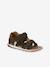 Boys' leather touch-fastening sandals khaki 