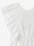 Playsuit with embroidery in cotton white 