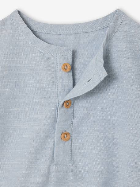 Baby boys' short-sleeved bodysuit sky blue 