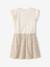 2-in-1-Effect Dress for Girls ecru+indigo+pale pink+striped pink 
