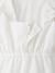 Playsuit with embroidery in cotton white 