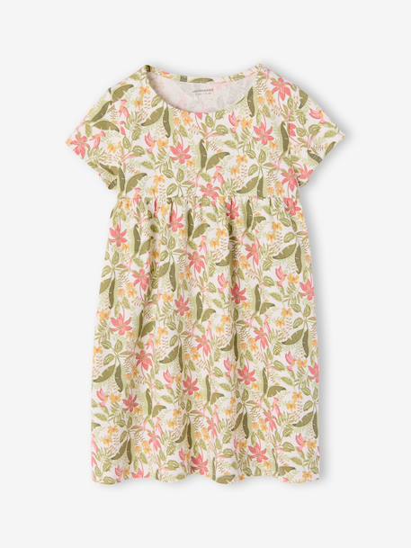 Dress + Jacket Outfit, for Girls mauve+printed pink 