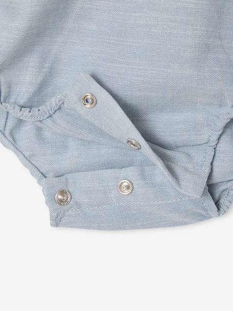 Baby boys' short-sleeved bodysuit sky blue 