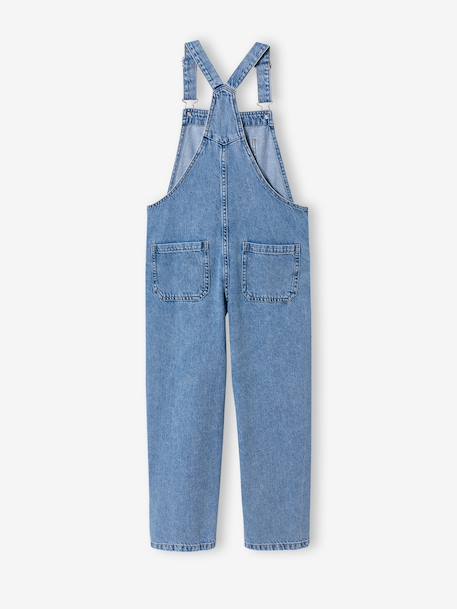 Girl's denim dungaree light blue 