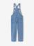 Girl's denim dungaree light blue 