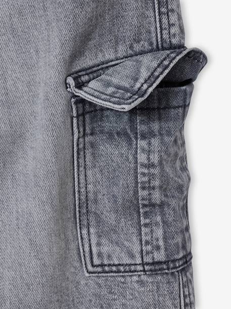 Skater Shorts, JONEN bleached denim+denim grey 