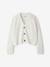 Cropped Cardigan for Girls, JONEN ecru+marl grey 