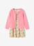 Dress + Jacket Outfit, for Girls mauve+printed pink 