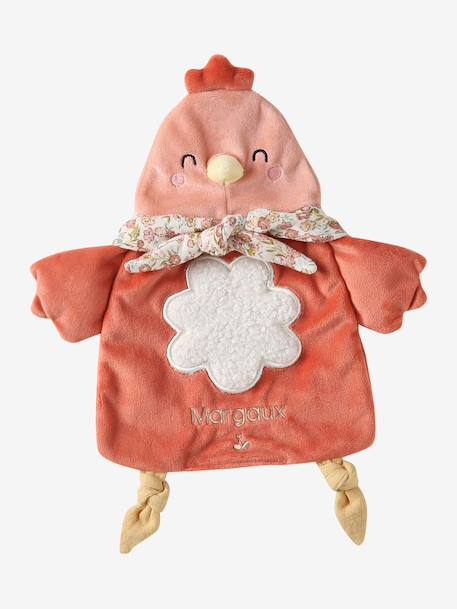 Personalised comforter carry case, hen orange 