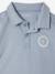 Boys' polo shirt and trouser set striped blue 