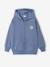 Zipped oversized sweatshirt grey blue 