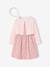 3-piece dress, cardigan and band for head accessories for hair set pale pink 