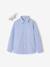 Long-sleeved shirt with bow tie sky blue 