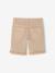Boy's 5-pocket bermuda shorts clay beige+emerald green+grey blue+terracotta 