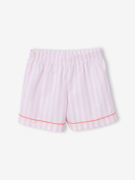 Short-sleeved pyjama playsuit to customise lilac 