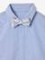 Long-sleeved shirt with bow tie sky blue 
