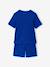 Ribbed pyjama short set for boys electric blue 