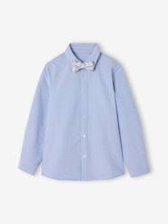 Boys-Long-sleeved shirt with bow tie 