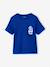 Ribbed pyjama short set for boys electric blue 
