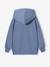Zipped oversized sweatshirt grey blue 